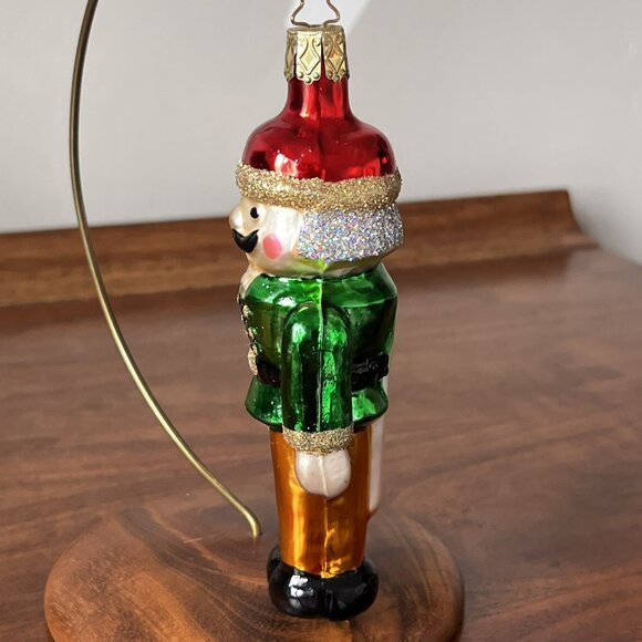Vtg. Merck Old World Christmas Nutcracker Ornament Inge-Glas Germany w/Box Green - Picture 3 of 16